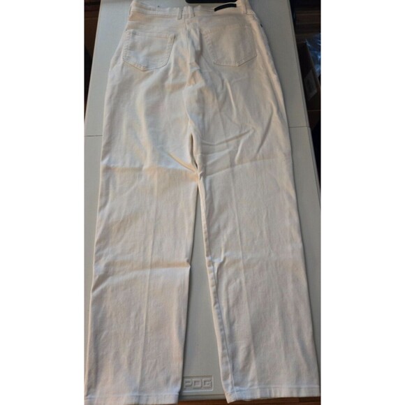 Gloria Vanderbilt Jeans Womens 10 White Denim Mid Rise - Picture 5 of 10